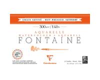 Fontaine bloc collé 1 côté 12F 12x18cm 300g grain satiné