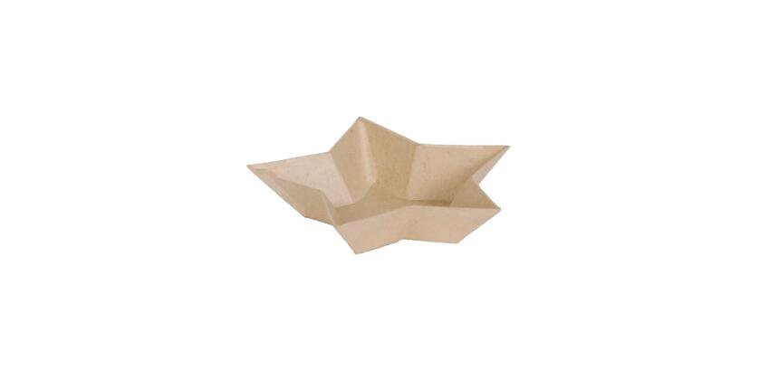 Petit vide poches étoile 15x15x3cm - Kraft