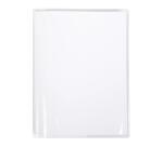 Protège-cahiers cristalux avec rabats marque-pages PVC 22/100ème 24x32 cm - Incolore