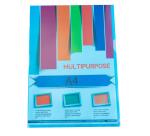 Bolsa de 100 Dossiers con uñero A4 12/100e Polipropileno piel de naranja - Colores surtidos