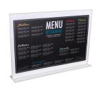 Porte-visuel droit horizontal A5 - Cristal