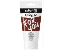 Darwi For You tube de peinture acrylique 75 ml - Sienne naturelle