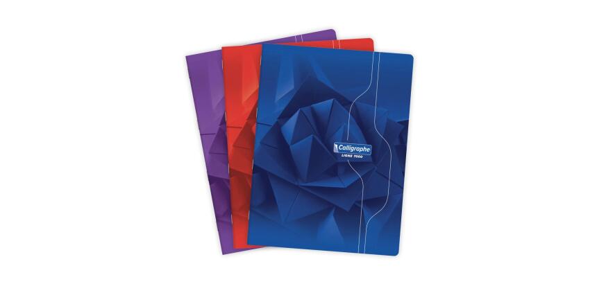 Cahier piqué 7000 24x32 cm 140 pages grands carreaux 70 g - Assortis