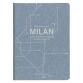 Jeans métro, Carnet piqué cousu fil A5 - 14,8 x 21 cm, 96 pages, ligné, ass. - Bleu jeans