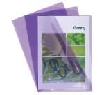 Sachet de 10 pochettes coin PVC lisse haute résistance 13/100e - A4