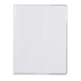 Protège-cahiers cristalux avec rabats marque-pages PVC 22/100ème 17x22 cm - Incolore