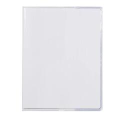 Protège-cahiers cristalux avec rabats marque-pages PVC 22/100ème 17x22 cm - Incolore