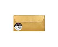 Paquet de 5 enveloppes Pollen 110x220mm 120g/m2 - Or
