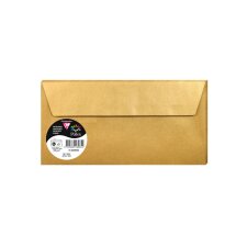 Paquet de 5 enveloppes Pollen 110x220mm 120g/m2 - Or