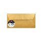 Paquet de 5 enveloppes Pollen 110x220mm 120g/m2 - Or