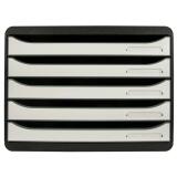 Module de classement Big Box Plus horizon 5 tiroirs Glossy