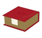 Kenzo Takada Maiko, Bloc cube papier 11 x 11 x 4 cm, 300 feuillets unis - A motifs