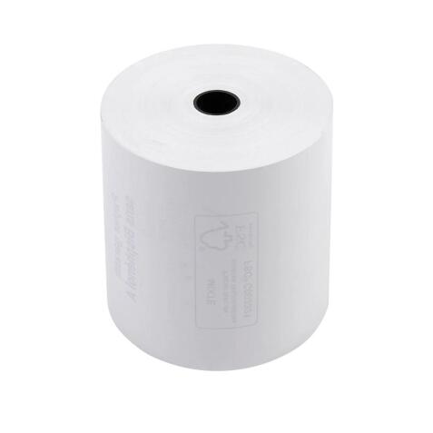 Exacompta Ref: 43817E - 80 x 72mm, 48gsm Thermal Paper Receipt Till Rolls, For Cash Registers, Tills, EPOS, POS Payment Terminals, BPA Free, 76m, White, Box of 10 - White