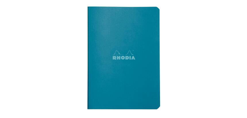 Cahier piqué Rhodia Couleurs Paon 14,8x21 cm - Paon