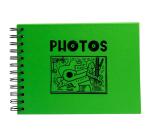 Fotoalbum mit Spiralbindung, 50 schwarze Seiten, Musicart