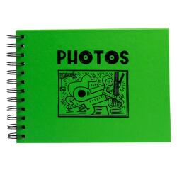 Fotoalbum met spiraal 50 zwarte pagina's Musicart