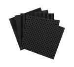 PAPIER FLOQUÉ, Pochette de 5 feuilles 185g/m2 au format 30.5x30.5cm - Assortiment