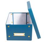 Cajas de almacenamiento NeoDeco - 21,5x28x15cm, A5+ - Azul de Francia
