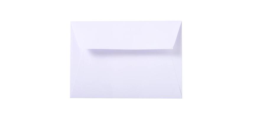 25 enveloppes C6 (114x162mm) Vélin doublées adhésives - extra blanc