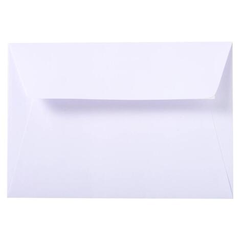 25 enveloppes C6 (114x162mm) Vélin doublées adhésives - extra blanc