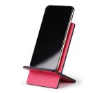 Rhodiarama support pour téléphone mobile simili cuir italien 13x8x8,5 cm - Framboise