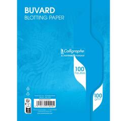 Buvard 7000 16x21 cm 100 feuilles uni 100 g teinte blanche