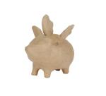 Tirelire cochon volant 15,5x11x14cm - Kraft