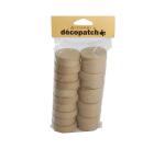 Set 10 petites boîtes rondes 3x15x30cm - Kraft