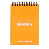 Bloc reliure intégrale Rhodia Classic 10,5x14,8 cm 80 feuillets dot microperforé 80g - Orange