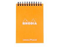 Bloc reliure intégrale Rhodia Classic 10,5x14,8 cm 80 feuillets dot microperforé 80g - Orange