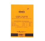 Bloc agrafé Rhodia le R N°11 7,2x10,5 cm 70 feuillets ligné 90g - Orange