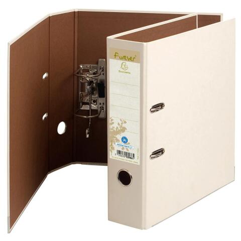 A4 Archivadores de palanca Prem'Touch ® Forever ® Lomo: 80 mm - Marfil