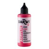 Darwi Flacon de 80 ml de Peinture Acrylique Universelle Opaque - vermillon