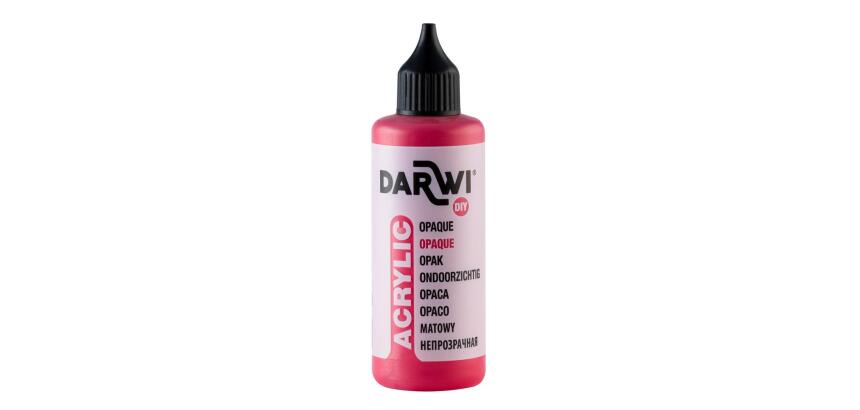 Darwi Flacon de 80 ml de Peinture Acrylique Universelle Opaque - vermillon