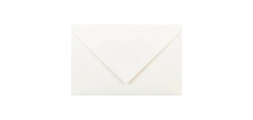 25 enveloppes visite (90x140mm) Vergé de France doublées gommées