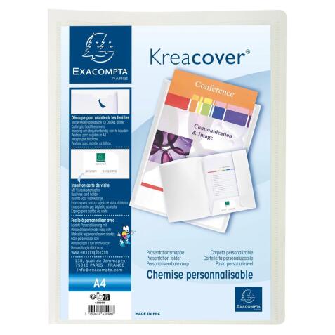 Kreacover®Personaliseerbare Presentatiemap - soepele PP - A4