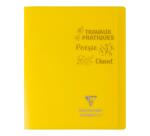 Cahier Travaux Pratiques piqué Koverbook 17x22cm 64 pages grands carreaux + uni 90 g couverture polypropylène transparent - Assortis