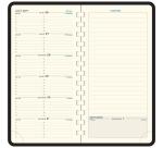 Agenda de poche Espace 17S spiralé Cassandra 9 x 17,5 cm Semainier Janvier à décembre 2026 - Noir