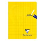 Cahier piqué Mimesys 17x22cm 32 pages double ligne 3mm + interligne verticale + marge Couleur aléatoire - Assortis