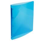 Classeur 4 anneaux plastifié Exacompta Crystal A4 - Dos 2 cm couleurs assorties