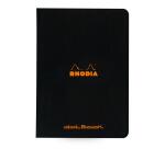 Cahier piqué Rhodia Classic 14,8x21 cm 96 pages dot non détachables 80g - Noir