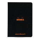 Cahier piqué Rhodia Classic 14,8x21 cm 96 pages dot non détachables 80g - Noir