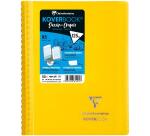 Carnet dessin/croquis Koverbook reliure intégrale enveloppante A5 100 pages papier blanc 125 g couverture polypropylène transparent - Assortis