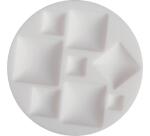 Cernit moule en silicone ø 7 cm Cabochons carrés - Blanc