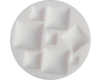 Cernit moule en silicone ø 7 cm Cabochons carrés - Blanc