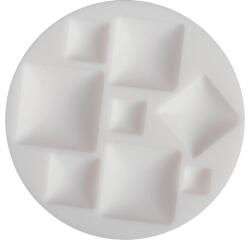 Cernit moule en silicone ø 7 cm Cabochons carrés - Blanc