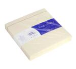 25 enveloppes 140x140mm Vergé de France doublées gommées