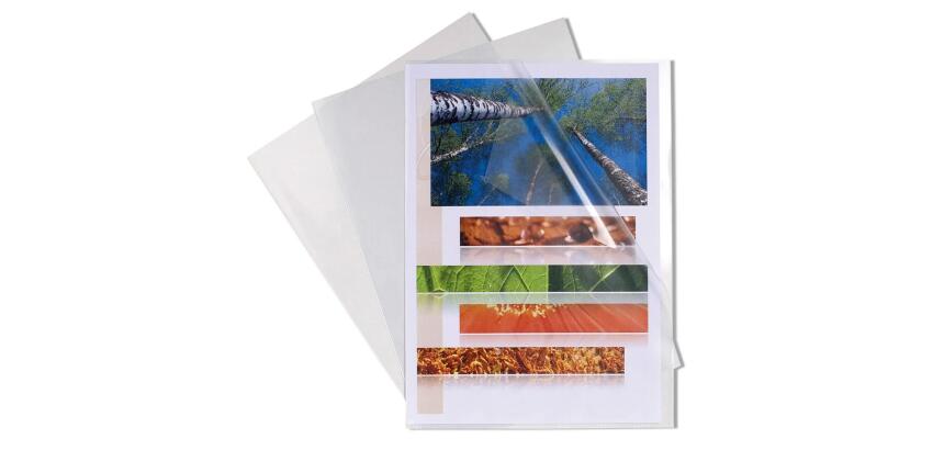 Sachet de 10 pochettes coin polypropylène rigide haute résistance 20/100e - A3 vertical - Cristal