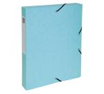 Boite de classement Exabox Dos 25mm carte lustrée Aquarel - A4 - Couleurs assorties