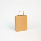 Paq.25 sacs kraft brun vergé, 16x8x21cm - Kraft